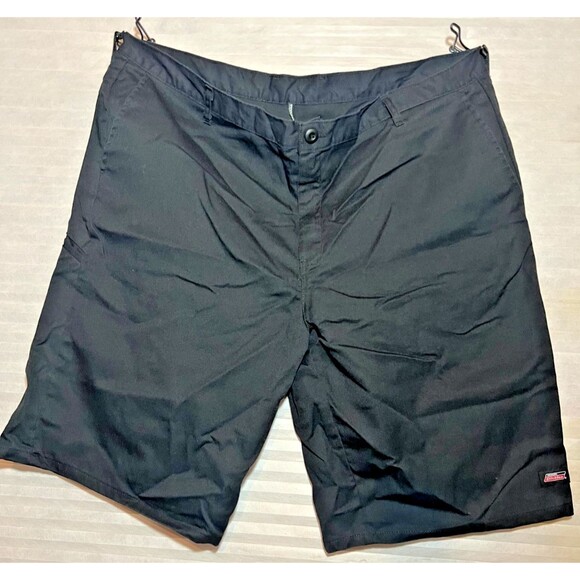Genuine Dickies Chino Shorts Men's 44 Black Polyester Cotton Mix Slash Pockets - Picture 1 of 6